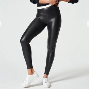Spanx Spanxshape Faux Leather Leggings 2X
